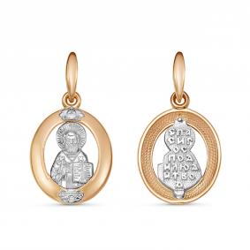 Золотая подвеска GRIGORIEV Г10-14-0074-Николай Угодник с бриллиантом Г10-14-0074-Николай Угодник фото